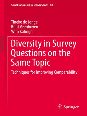 cover image of Diversity in Survey Questions on the Same Topic